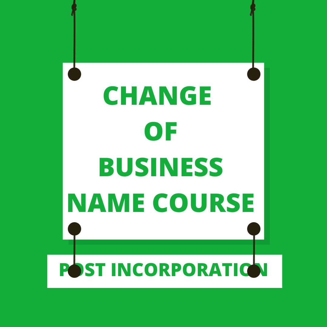 Change Of Business Name Training Course